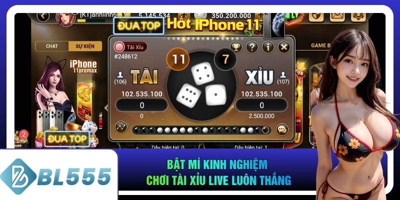 Bật mí kinh nghiệm chơi tài xỉu live luôn thắng