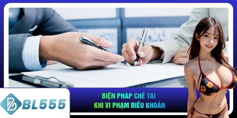 Biện pháp chế tài khi vi phạm điều khoản