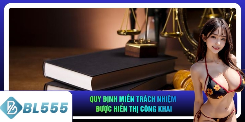 Quy định miễn trách nhiệm được hiển thị công khai